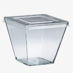 Barquette Transparent Square +Couvercle