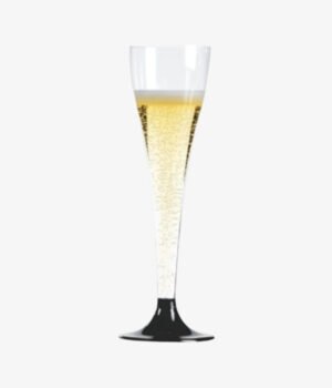 Flute a champagne noire