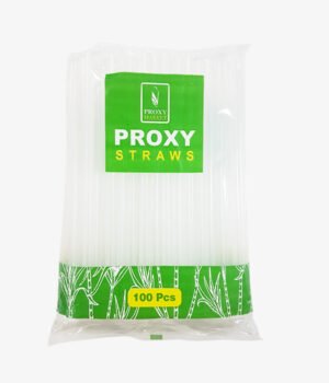 Paille transparent non coudée