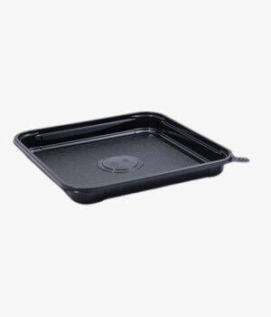Barquette noir square base 201x201x23.5mm