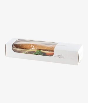 Boite sandwich premium a fenêtre 290x75x55mm