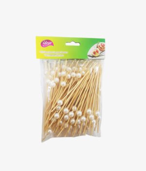Brochette boule beige 12 cm