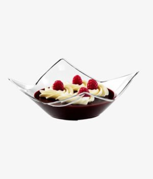 Mini dessert domino carré transparent