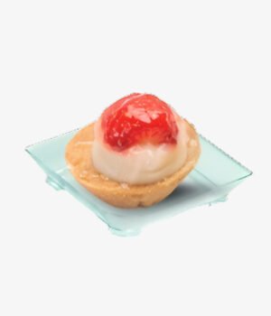 Mise en bouche assiette carrée 6x6 cm
