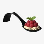 Mise en bouche cuillère goute noire