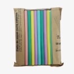 Paille Droite a papier Divers Couleurs