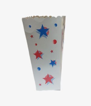 Popcorn en carton carre 19x8x6cm