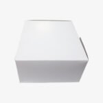 boite à gateau en carton unie blanche
