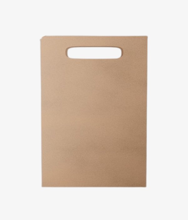 Sac en papier kraft avec poignée découpée