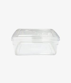 Barquette carrée transparente cristal