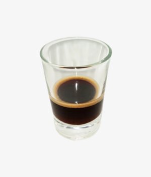 Verre à café évasé