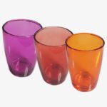 Verre (rouge, Orange, Violet) 6x8-140ml