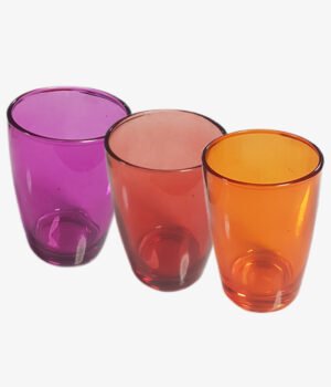 Verre (rouge, Orange, Violet) 6x8-140ml