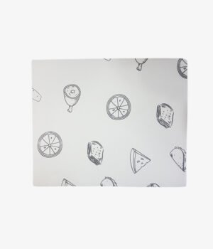 Papier Ingraissable Blanc Avec Motif