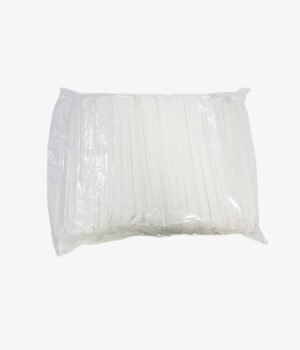 Paille en plastique enveloppée