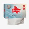 Serviette Papier Blanche 2 Plis 21x20cm 2/100 pcs Boite Autocollant